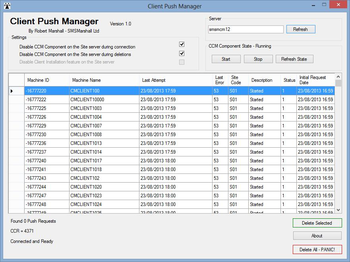 Client Push Manager screenshot 2