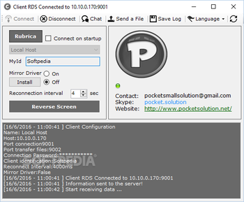 Client RDS screenshot