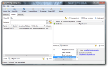 Clients' Book screenshot