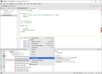 CLion screenshot 2