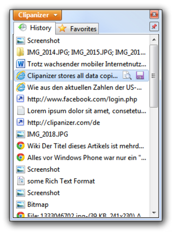 Clipanizer screenshot