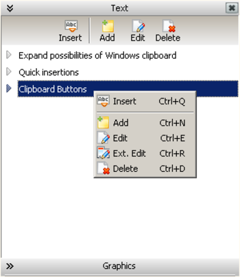 Clipboard Buttons screenshot