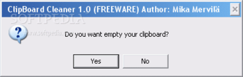 ClipBoard Cleaner screenshot