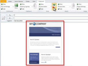 Clipboard for Microsoft Outlook screenshot 3