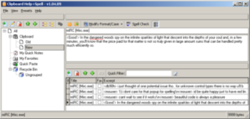 Clipboard Help and Spell Portable screenshot
