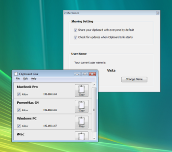Clipboard Link screenshot