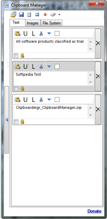 Clipboard Manager screenshot