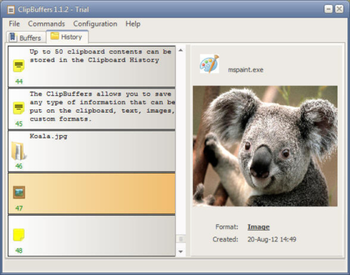 ClipBuffers screenshot