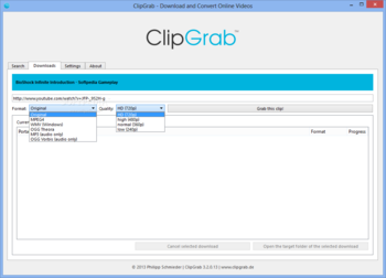 ClipGrab screenshot 2