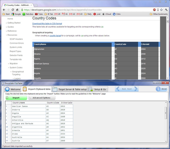 ClipTable screenshot