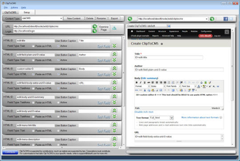 ClipToCMS screenshot 2