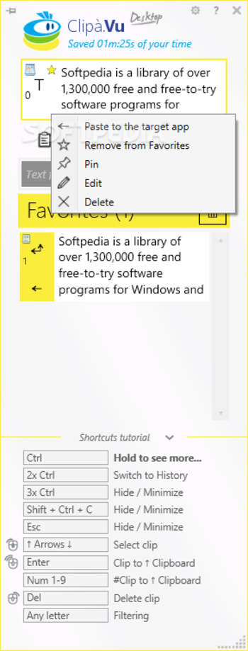 ClipÃ .Vu Clipboard Manager screenshot 5