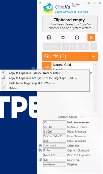 ClipÃ .Vu Clipboard Manager screenshot 7