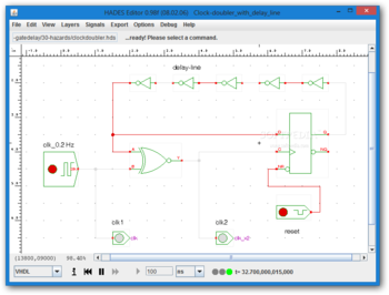 Clock-doubler with delay line screenshot