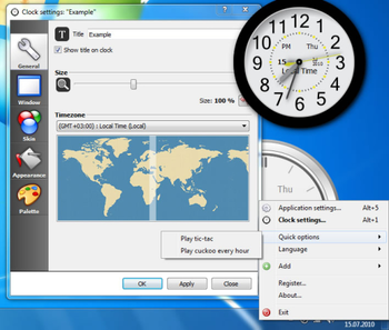 Clock-on-Desktop Standard screenshot