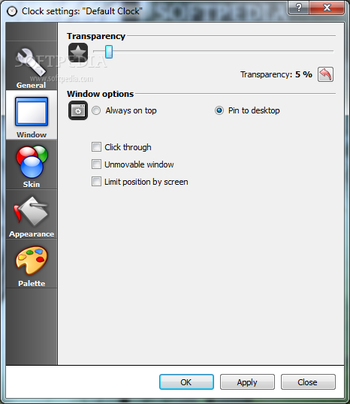 Clock-on-Desktop Standard screenshot 3