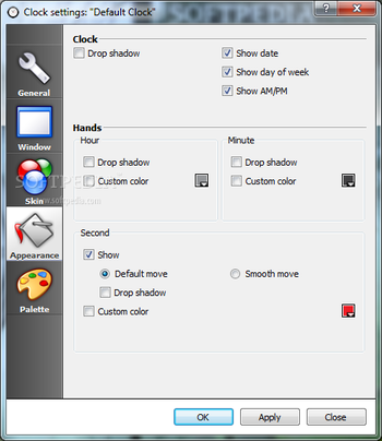 Clock-on-Desktop Standard screenshot 4