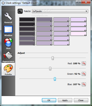 Clock-on-Desktop Standard screenshot 5