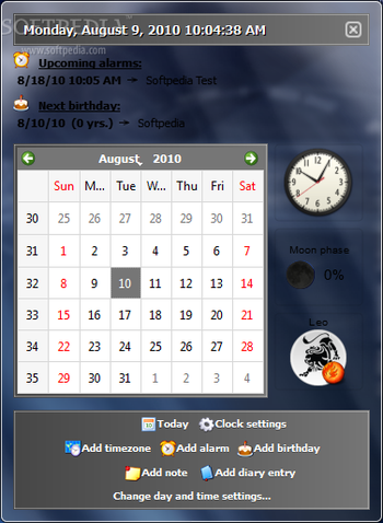 Clock-on-Tray Extended screenshot 2
