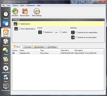 Clock-on-Tray Extended screenshot 6