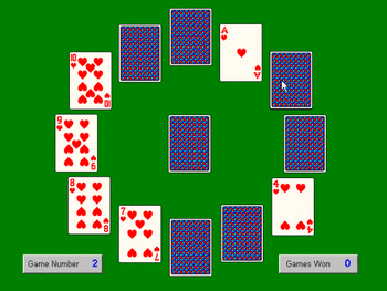 Clock Solitaire screenshot