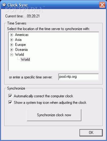 Clock Sync screenshot