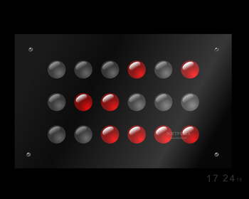 Clockness Binary Clock Screensaver screenshot