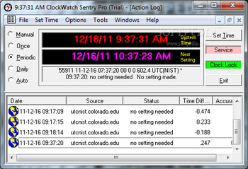 ClockWatch Sentry Pro screenshot