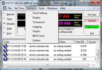 ClockWatch Sentry Pro screenshot 3