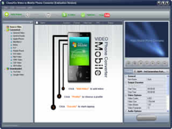 Clone2Go Video to Mobile Phone Converter screenshot