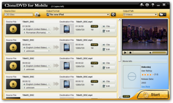 CloneDVD for Mobile screenshot