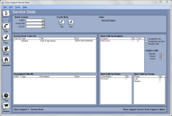 Close Support Service Desk Express Edition screenshot 3
