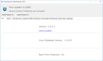 Cloud Antivirus Total Protection 2016 screenshot 3