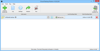 Cloud Backup Robot screenshot