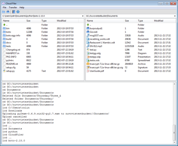Cloud Filer screenshot