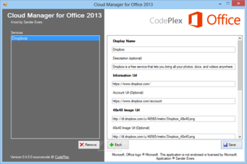 Cloud Manager for Office 2013 screenshot 2
