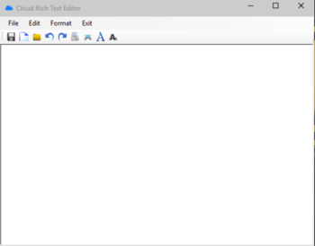 Cloud Rich Text Editor screenshot