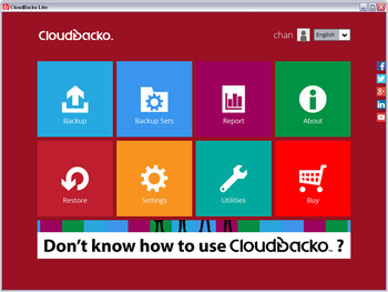 CloudBacko Lite for Windows screenshot