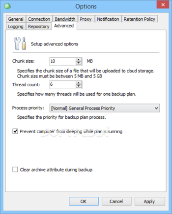 CloudBerry Backup Server Edition screenshot 14
