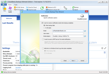 CloudBerry Backup Ultimate Edition screenshot 12