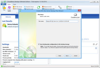 CloudBerry Backup Ultimate Edition screenshot 16