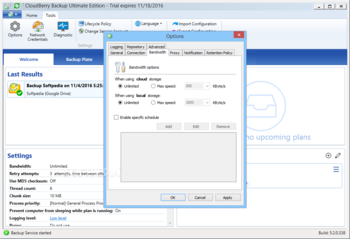 CloudBerry Backup Ultimate Edition screenshot 25