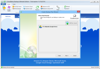 CloudBerry Backup Ultimate Edition screenshot 3