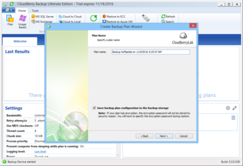 CloudBerry Backup Ultimate Edition screenshot 4