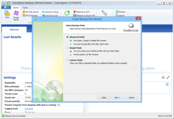 CloudBerry Backup Ultimate Edition screenshot 5