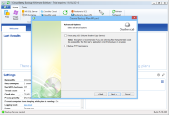 CloudBerry Backup Ultimate Edition screenshot 6