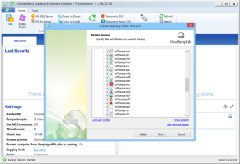 CloudBerry Backup Ultimate Edition screenshot 7