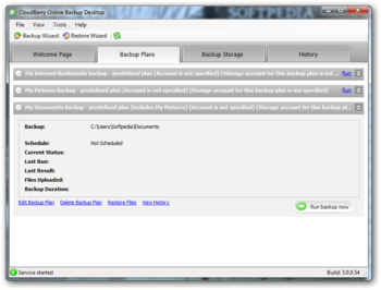 CloudBerry Online Backup screenshot 2