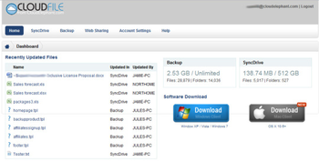 CloudFile screenshot