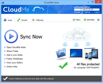 CloudMe screenshot 2
